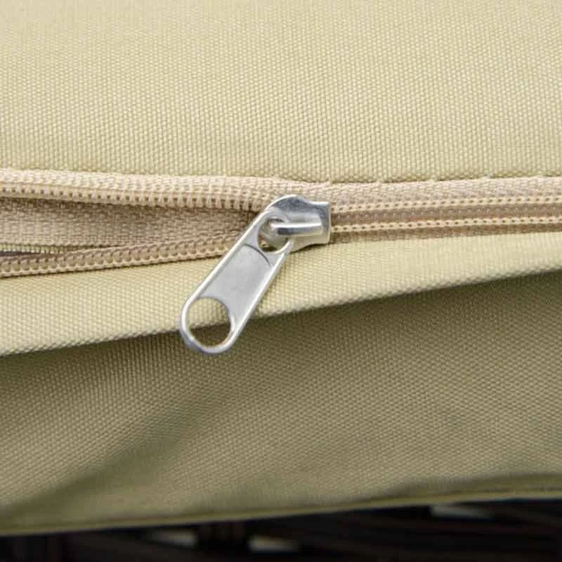 Outsunny 3 Piece PE Rattan Wicker Patio Bistro Set - Beige - 863-013BG - Image 6