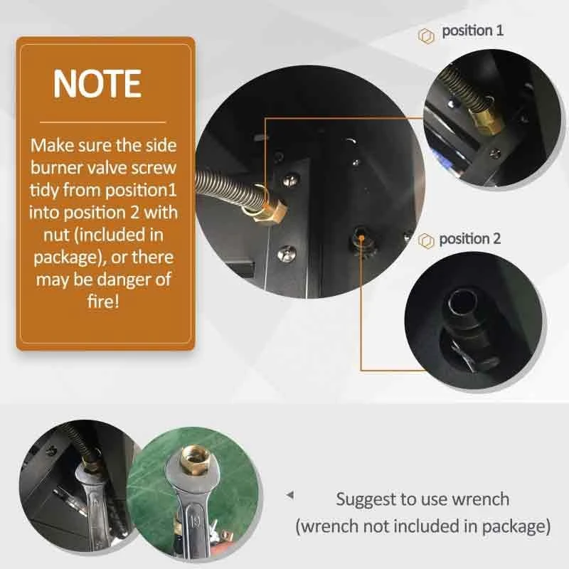 Outsunny 3+1 Deluxe Gas BBQ Grill With Two Wheels - Black - 846-064 - Image 7