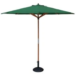 Rowlinson Willington Green Parasol With 15kg Base - P27GRNWBR