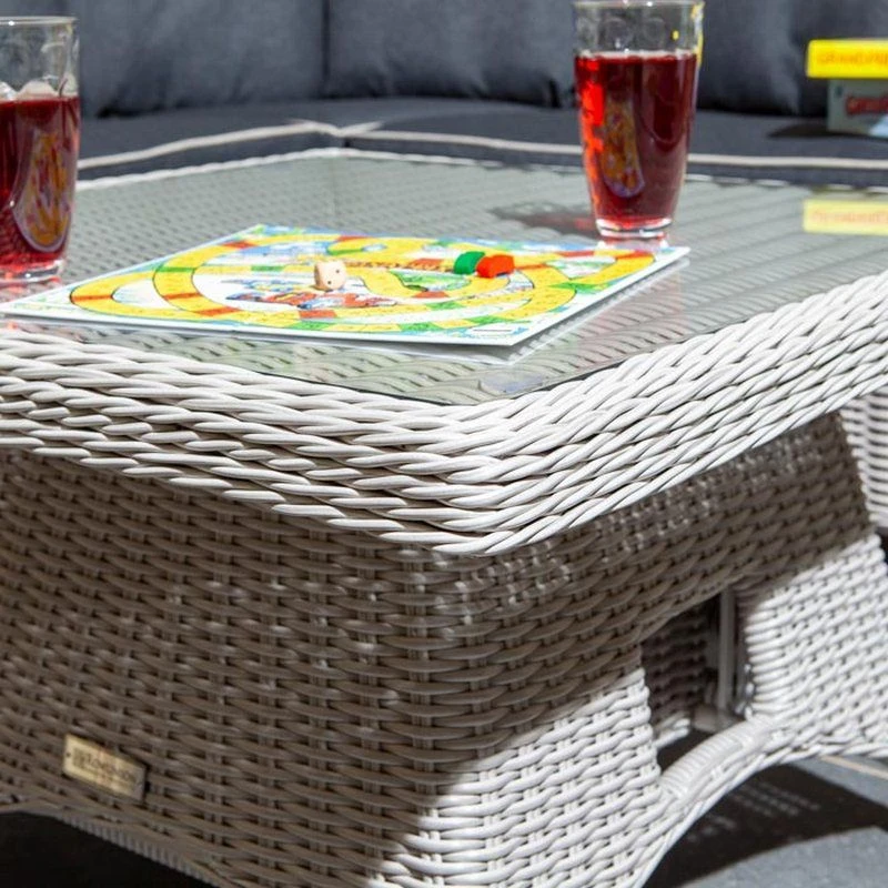 Rowlinson Prestbury 4 Piece Compact Corner Diner Set - Putty Grey - PRECODI - Image 4