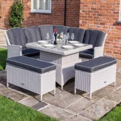 Rowlinson Prestbury 4 Piece Corner Dining Set - PRECORSET