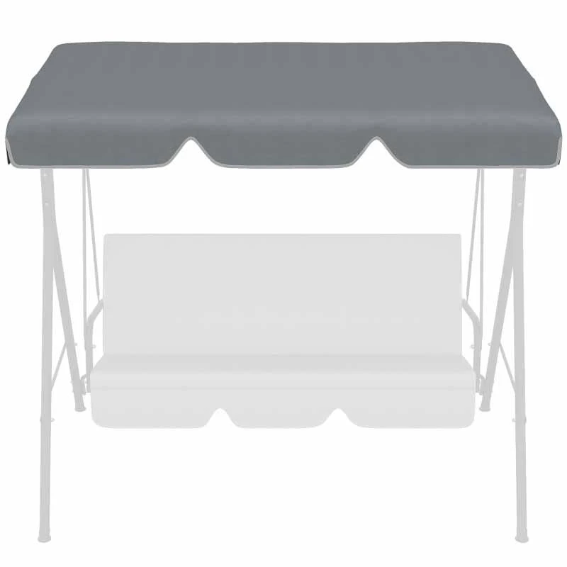 Outsunny Anti-UV Canopy Replacement - Dark Grey - 84A-287V00CG - Image 6