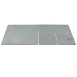 Brett Riven Slate Garden Paving Mixed Size Packs 22mm Patio Pack Of 48 - Woodland Grey - SLTLPWG