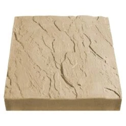Brett Stamford Riven Garden Paving Square Flag B 600x600x32mm Pack Of 32 - Buff - ST0032BF