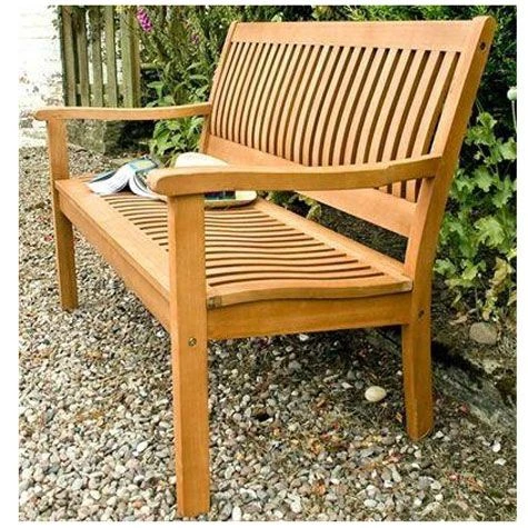 Rowlinson Willington 4ft Garden Bench - WILBENCH12 - Image 3